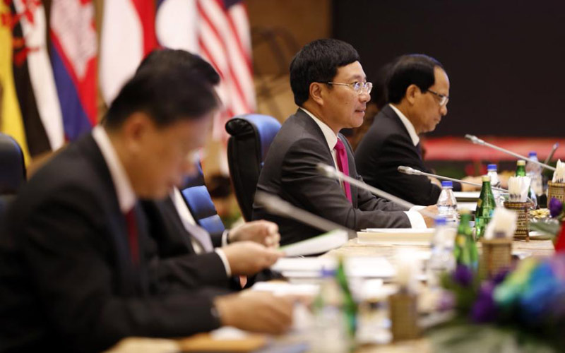 ອາຊຽນແລະບັນດາປະເທດຄູ່ຮ່ວມມືຊຸກຍູ້ການຮ່ວມມື,ຮັກສາສັນຕິພາບສະຖຽນລະພາບແລະພັດທະນາໃນພາກພື້ນ